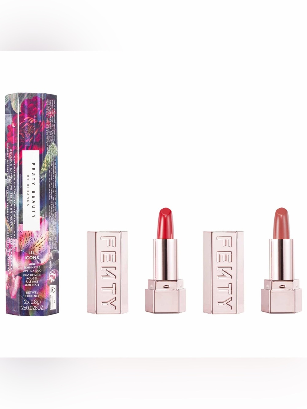 Fenty LIL icons Mini Semi-Matte Lipstick Duo - Picture 2 of 5